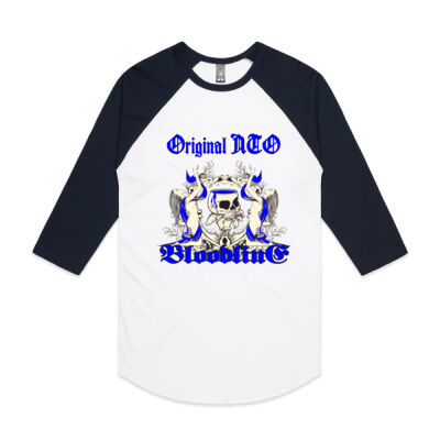 AS Colour - 3/4 Raglan Baseball Sleeve Tee, Original NTO Bloodline #1 Thumbnail
